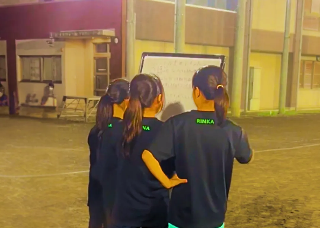 自主練習・メニューを考える選手