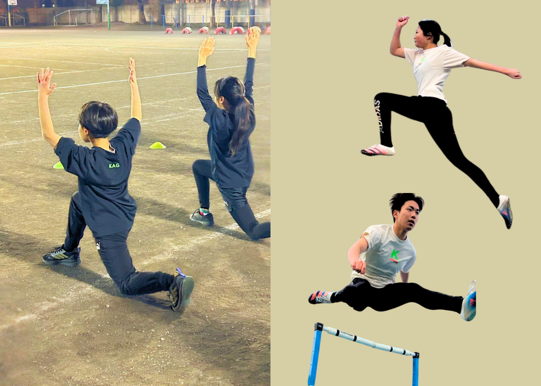 グラウンドでの平日練習風景